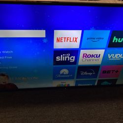 (Light Shading) Aquos 65in TV With Roku Stick 