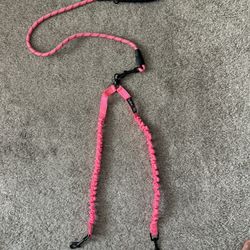 tobedri Comfortable Dual Dog Leash Tangle Free with Shock Absorbing Bungee Reflective 2 Dog Leashes for Large Medium Small Dogs