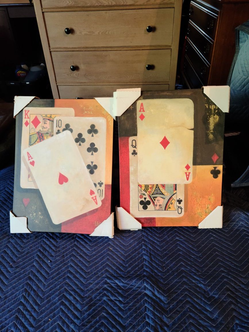 Poker wall decor