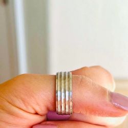 Stainless Steel Zeles Wedding Band Size 8