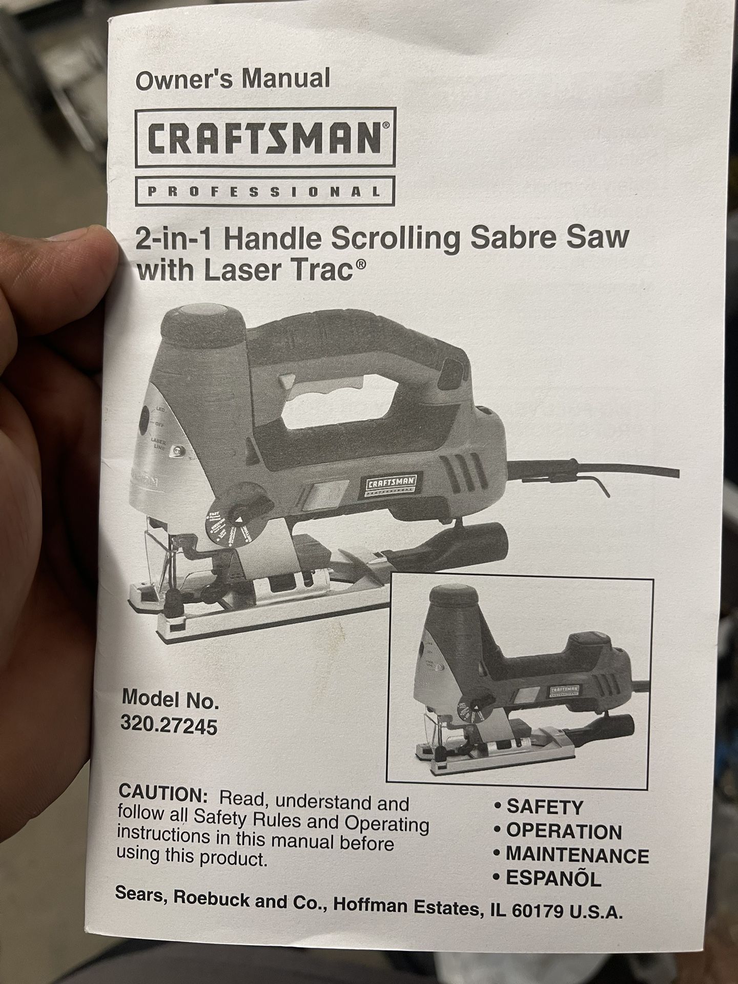 Craftsman Scrolling Sabre Saw With Laser