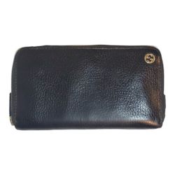 GUCCI Grain Leather Zippered Wallet