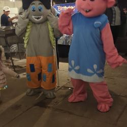 Trolls Party Mascot Costume For Sale