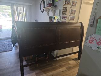 King sleigh bed frame