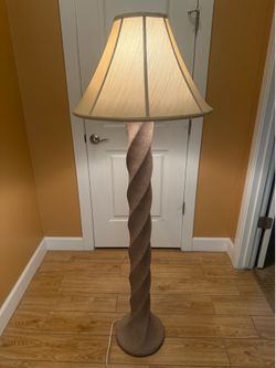 Vintage Spiral Twist Floor Lamp