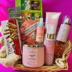 Bath and Body Works gift basket