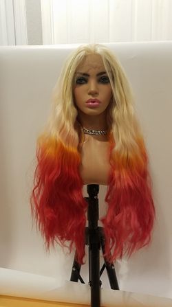 Lace Front Wig Red Wavy BRAND NEW