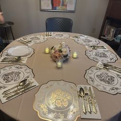 🤍 Beige Tablecloths Linens for Events (Wedding/Quinceañera/Party) 30% off!