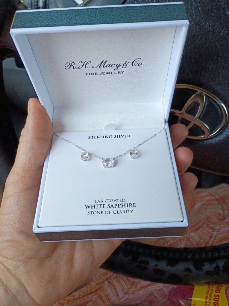 Sterling Silver Necklace& Earrings