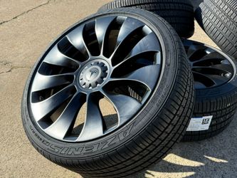 FREE DELIVERY 4x New Black Wheels for Tesla Model Y Performance Style TURBINE 255/35R21 & 275/35/21