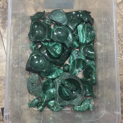 Polished Malachite Stones – Bulk Lot (Various Sizes)