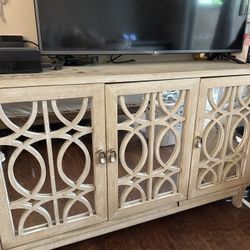 Mirrored Entertainment Center Dresser