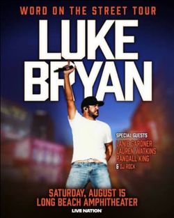 Luke Bryan Concert Tickets Long Beach Amphitheater