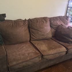 Gallery Fruniture Brown Couch