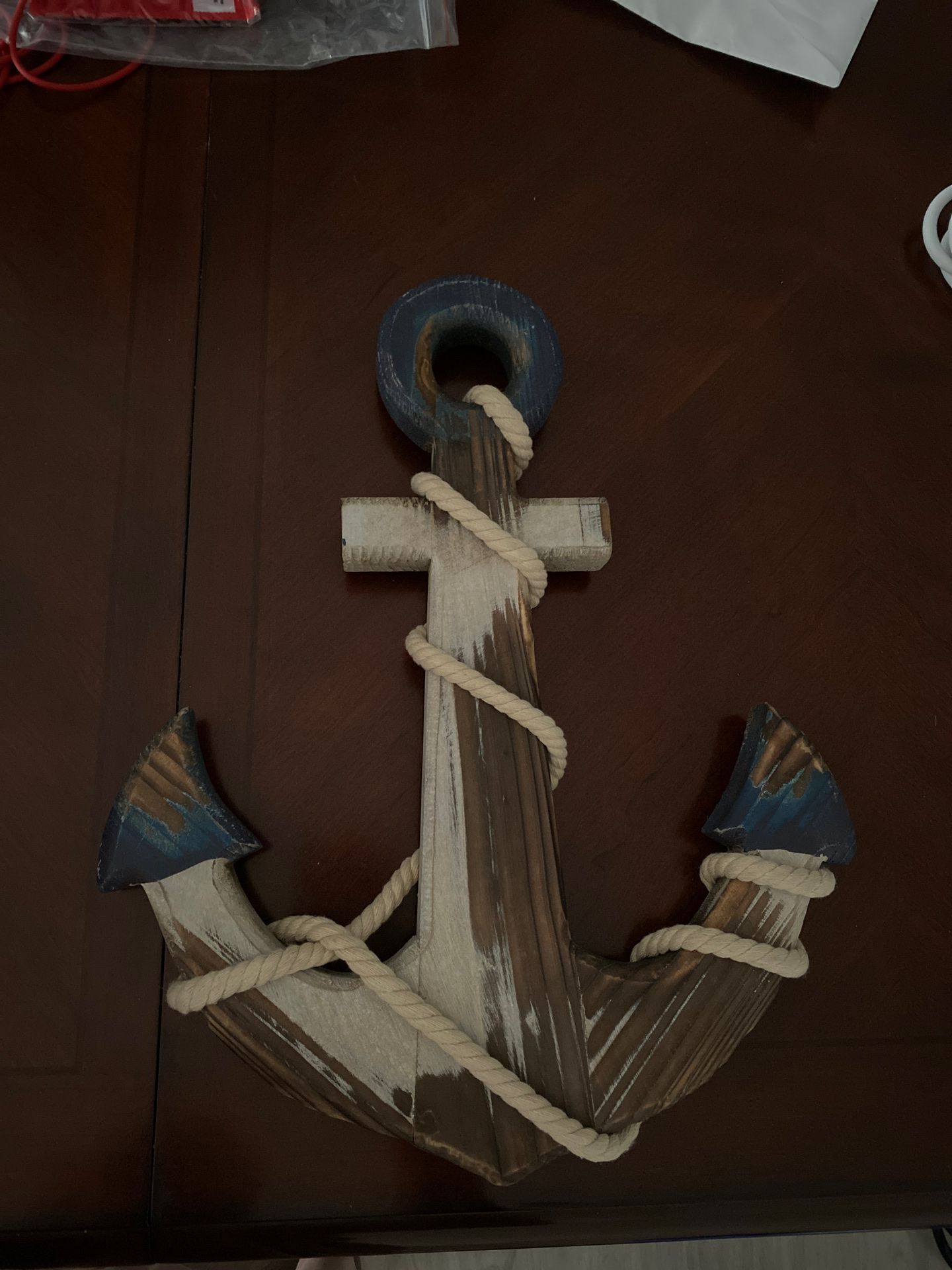 Home Decor - Nautical - Distressed Anchor