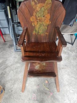 Antique high chair
