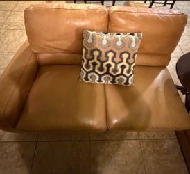 Tan Leather Couches