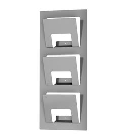 IKEA Wall Door Mount Magazine Rack Holder Metallic Silver Size 31”x13”