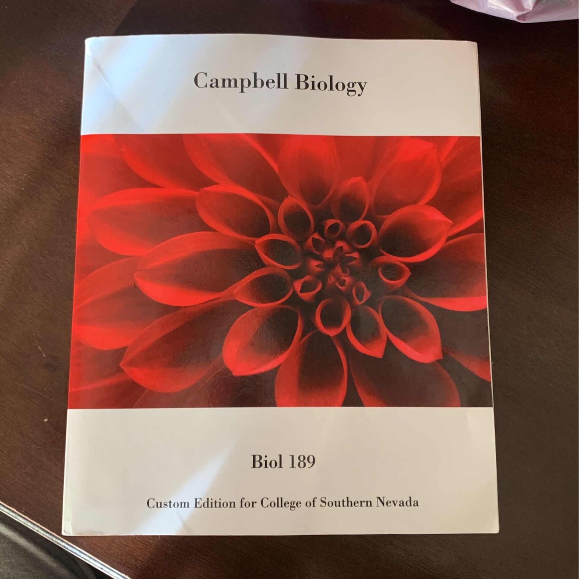Campbell Biology Biol 189, Custom Edition For College Of Southern Nevada Textbook