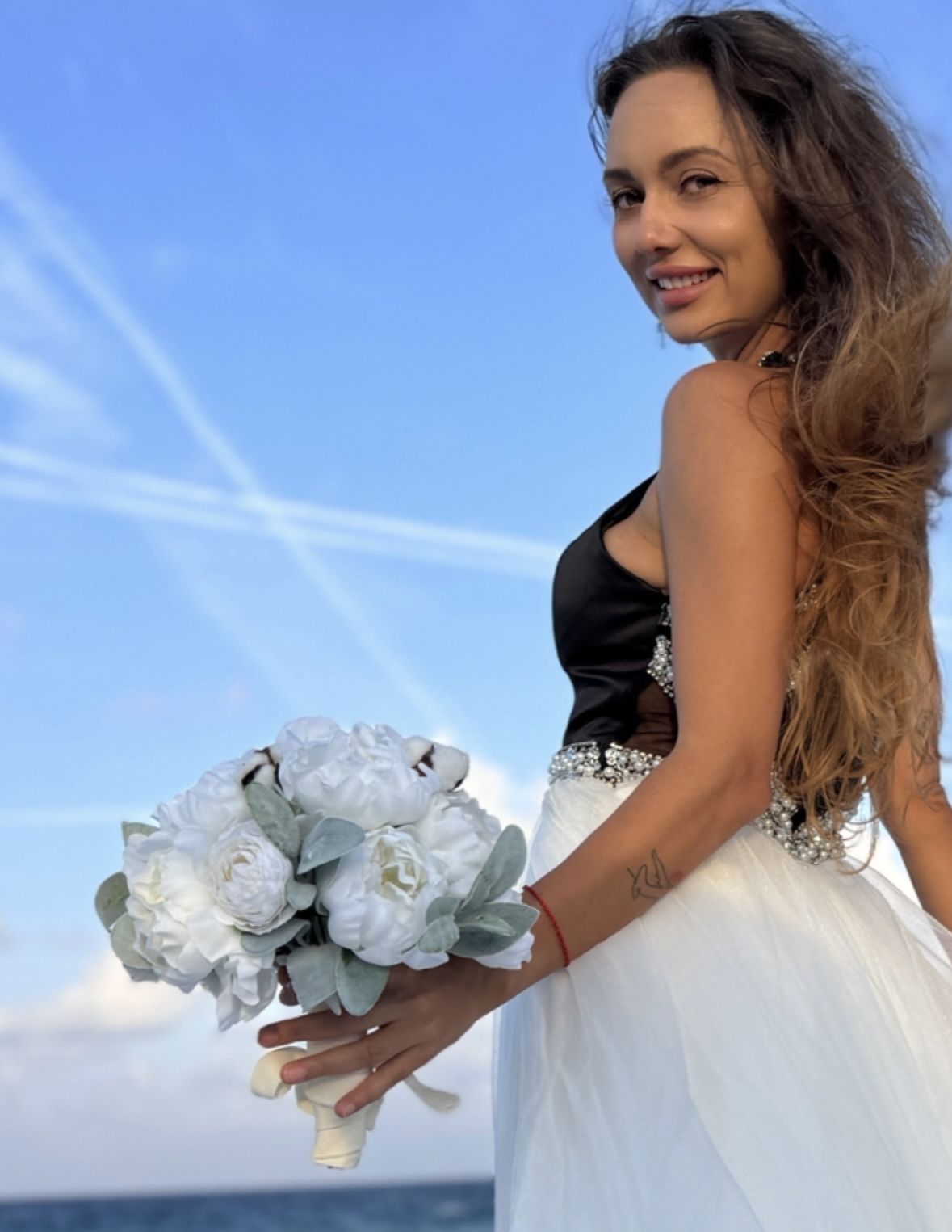 Bridal Bouquet – Artificial Peonies & Eucalyptus, Elegant & Timeless