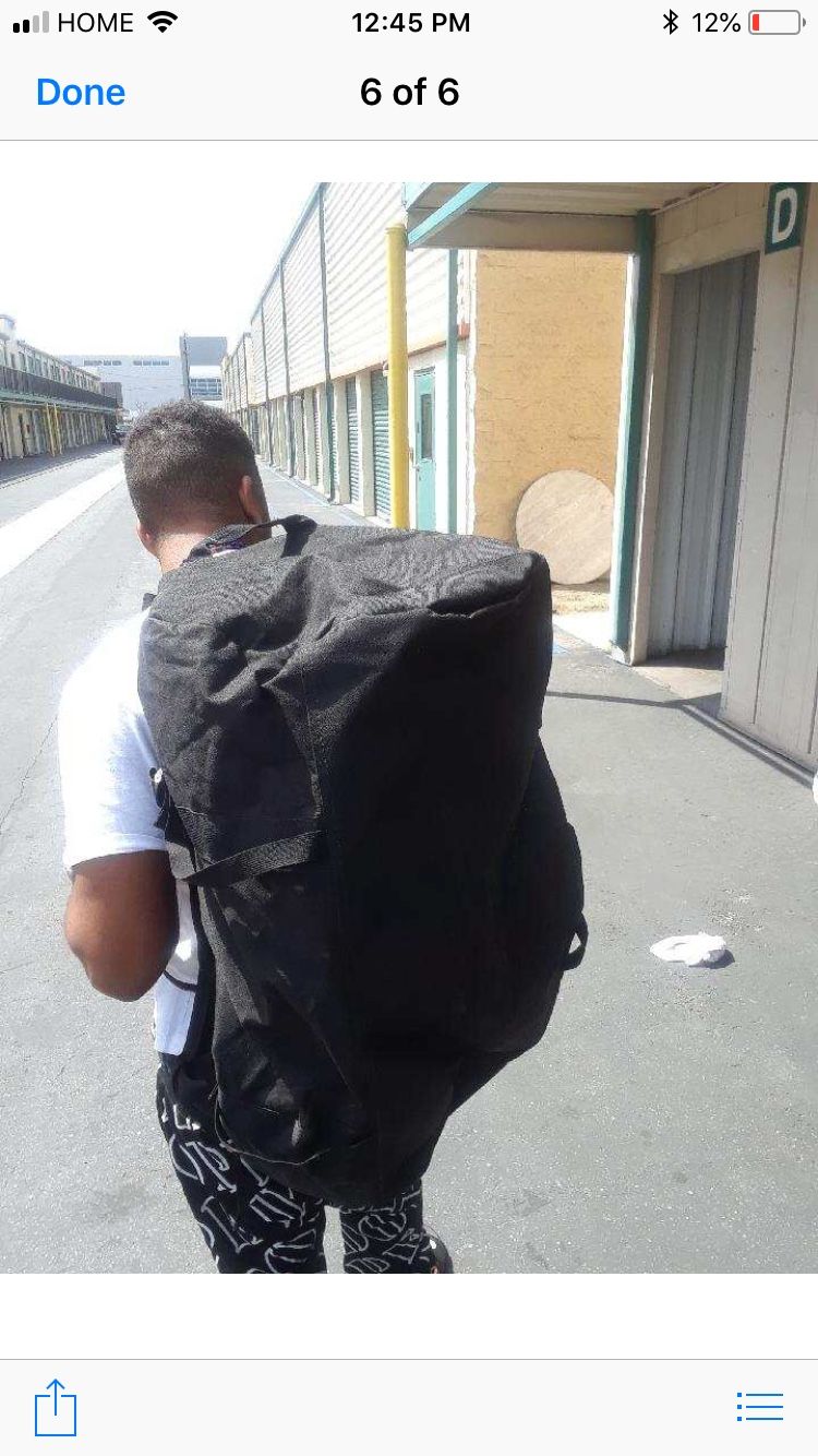 Smell proof backpack duffle bags