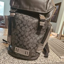 Track Backpack In Signature Canvas