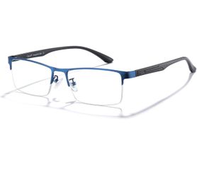 Cyxus Blue Light Glasses Men Computer Glasses Semi Rim Eyewear Ultralight UV Blocking Glasses for Relieve Digital Eye Strain, Dry Eyes, Headaches, and