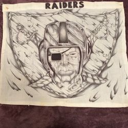 Raiders Hand Drawn With Pen Prison Art 
