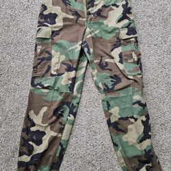 Propper International Woodland Camo Cargo Pants Medium Short