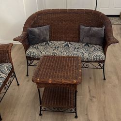 Wicker Living Room Set