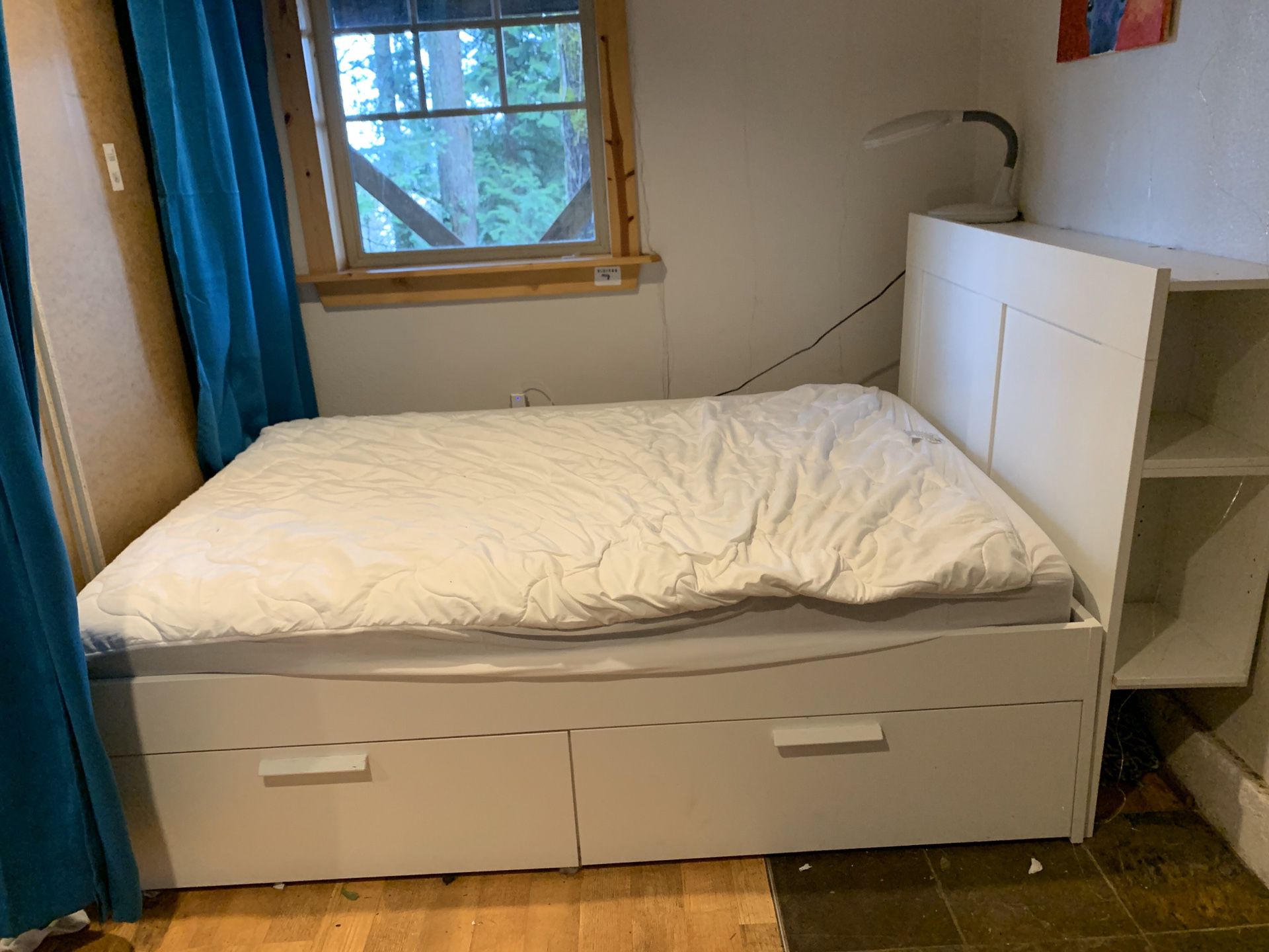 IKEA Full-size bed frame with drawers