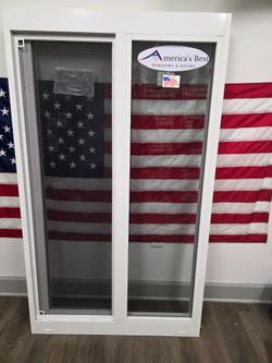 37 x 63 White Tint Horizontal Impact Glass