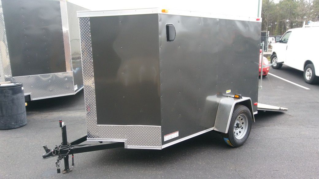 5x8 7x16 20' 24' 28' 32' ENCLOSED VNOSE TRAILERS