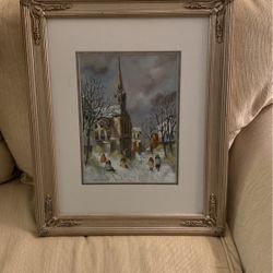 Robert Fabe Original Watercolor Painting 