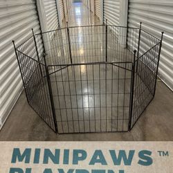New Open  FXW MiniPaws Adjustable Dog Rabbit PlayPen 8 Panels 24" High Metal Collapsible