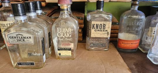 Empty Whiskey Bourbon Bottles