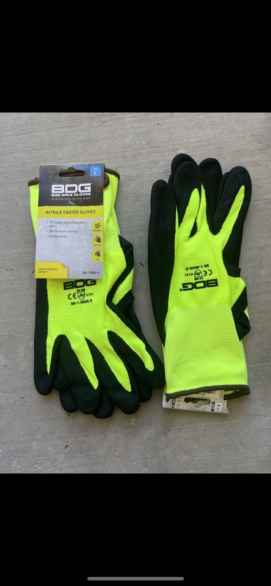 Bob Dale Nitrile Coated Gloves