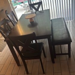 Dark Brown Dining Table