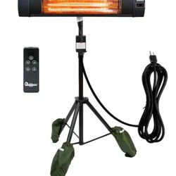 Carbon Infrared Heater With Tripod And Remote Control, New In Box