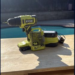 RYOBI  Drill Kit with Batteries and Charger