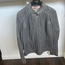 Scully Dark Grey Moto Jacket