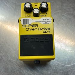 Boss super overdrive SD one guitar pedal
