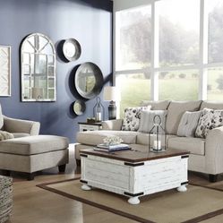 Abney Driftwood Living Room Set ( sectional couch sofa loveseat recliner options