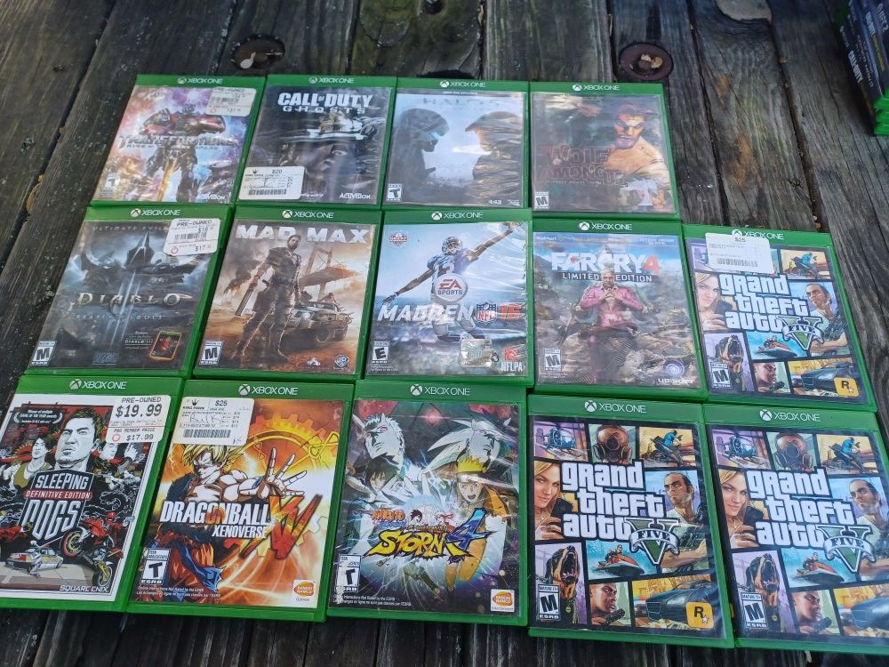 26 EMPTY XBOX ONE  VIDEO GAME CASES $40 FINAL PRICE 