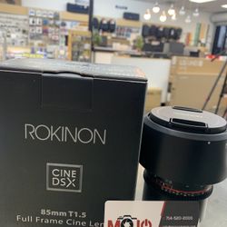 Rokinon 85MM T1.5 RF