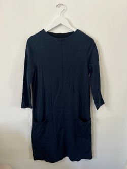Marc O'Polo Navy Pocket Sleeve Dress