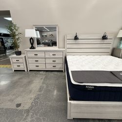 4 PC KING BEDROOM SET