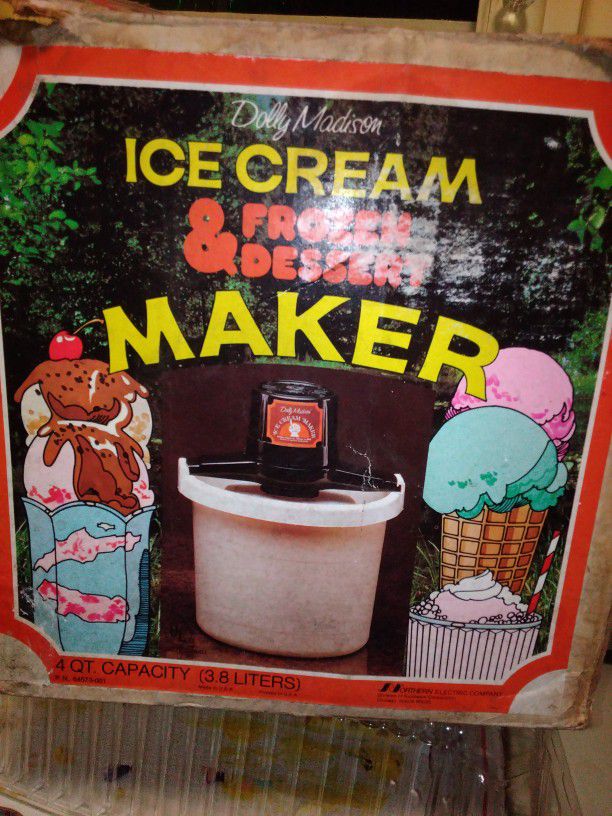 Complete Nib Vintage Ice Cream Maker