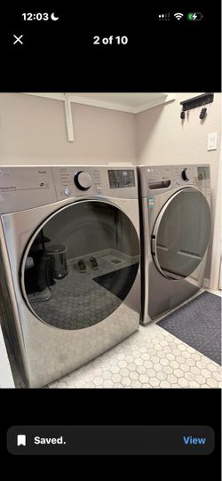 LG Front Load ThinQ Smart Washer and Dryer Set