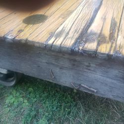 1916ish Railroad luggage Cart, Coffee table